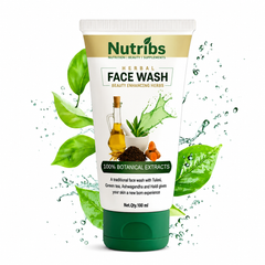 NutriBS Herbal Face Wash – Deep Cleansing & Natural Glow | 100% Botanical Extracts | 100ml
