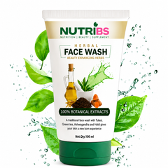 NutriBS Herbal Face Wash – Deep Cleansing & Natural Glow | 100% Botanical Extracts | 100ml