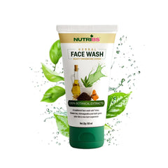 NutriBS Herbal Face Wash – Deep Cleansing & Natural Glow | 100% Botanical Extracts | 100ml