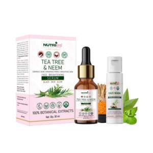Tea tree & Neem Face serum (50ml) and Face wash (25ml)