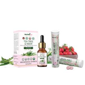 Vitamin drink for glowing skin Effervescent Tablets Skin-Key and Face serum combo