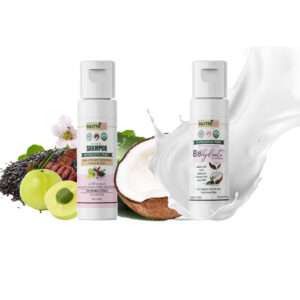 Herbal shampoo (25ml) and Butter-skin body lotion (25ml) combo