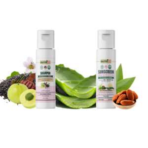 Herbal shampoo (200ml) and Hair serum (25ml) combo